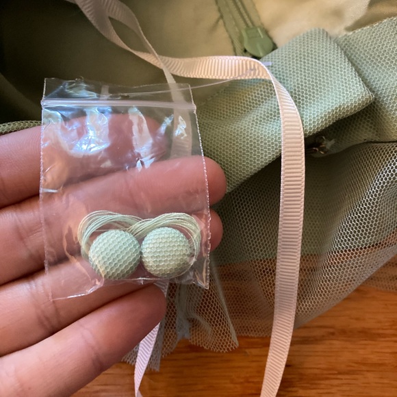 Tulle & Chantilly TBQP346 moss green tulle skirt - Picture 6 of 7